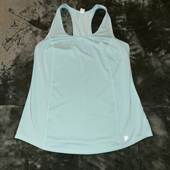 FILA Sport Racerback Tank Top Women's Size Small Light Blue Athletic Activewear - Picture 1 of 4